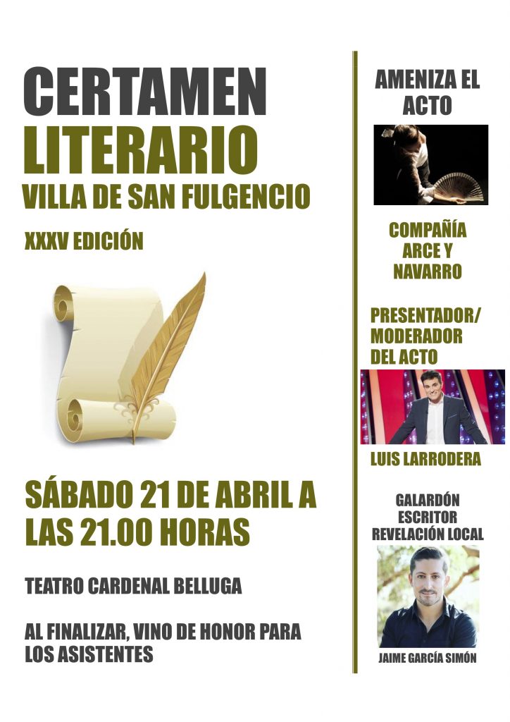 XXXV Certamen Literario Villa de San Fulgencio