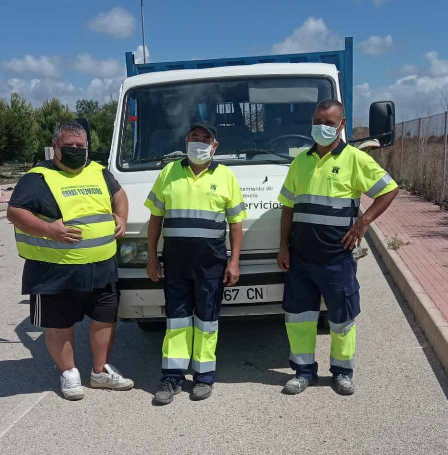 San Fulgencio contrata a tres personas desempleadas para realizar tareas de mantenimiento en el municipio