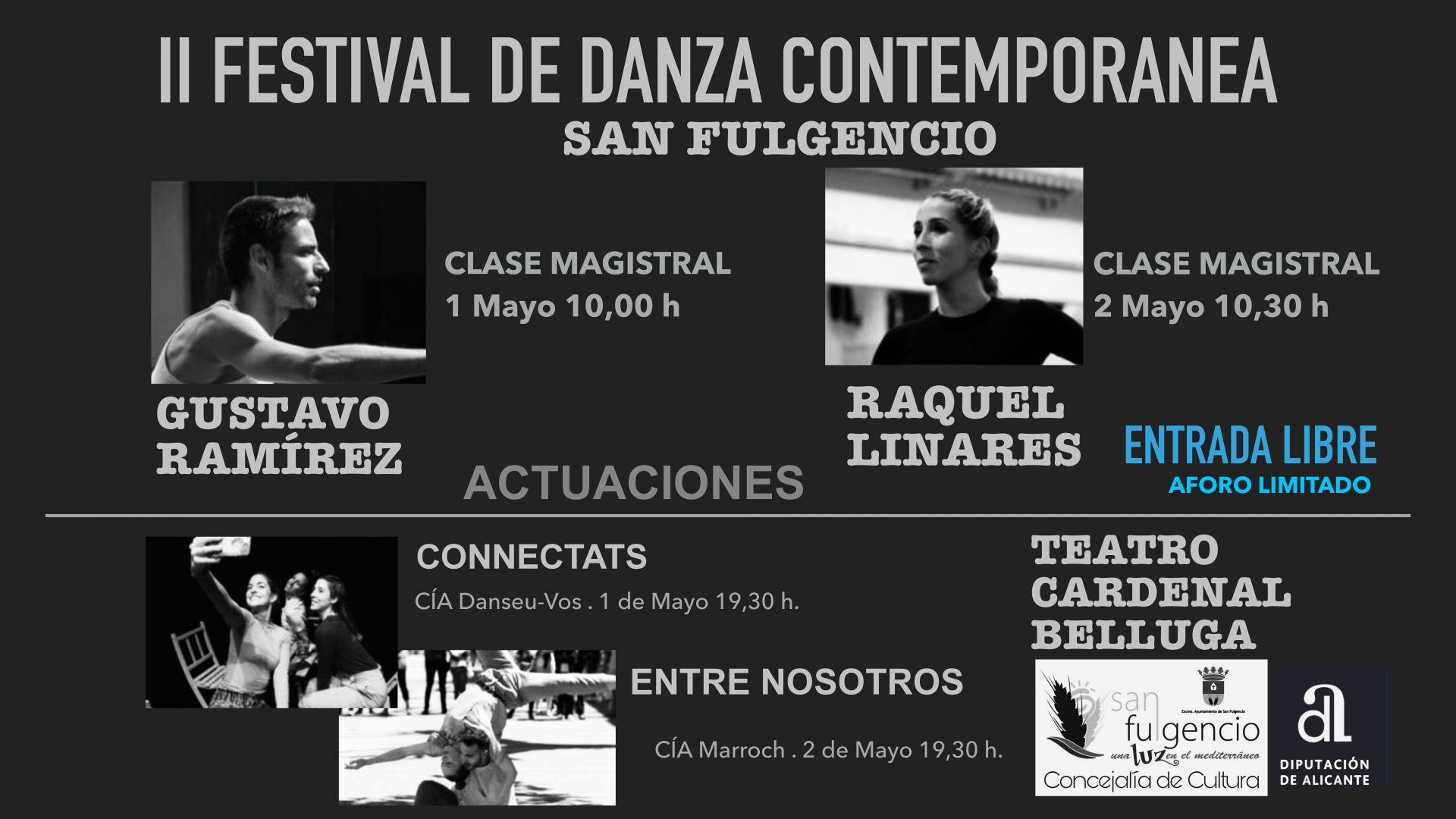 Bailarines de talla internacional se dan cita en el II Festival de Danza Contemporánea de San Fulgencio