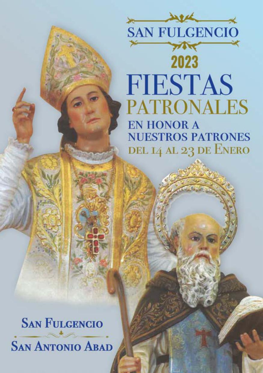 Book of Patron Saint Festivities in honour of San Fulgencio and San Antonio Abad