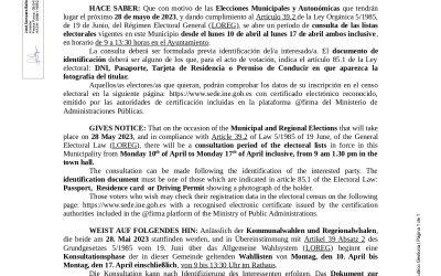 Municipal ordinance for the consultation of electoral lists